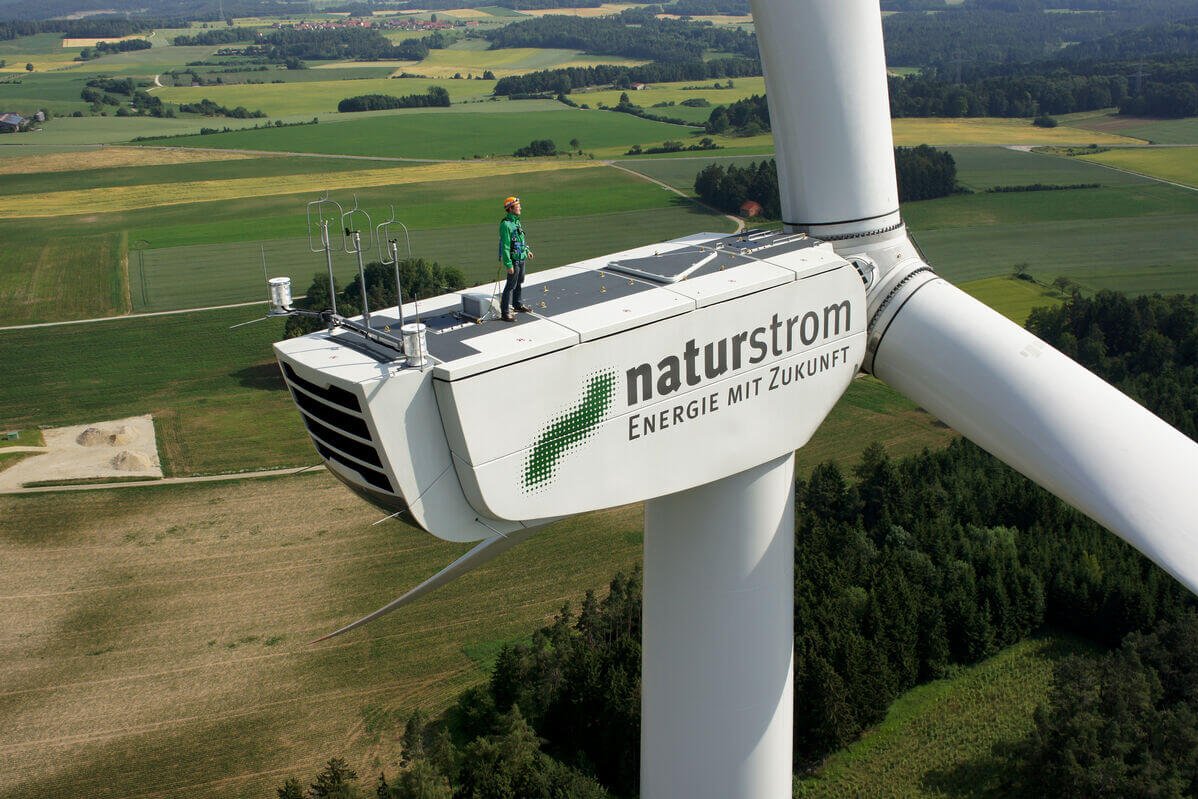 Turbine eine Windenergie-Anlagen von naturstrom
